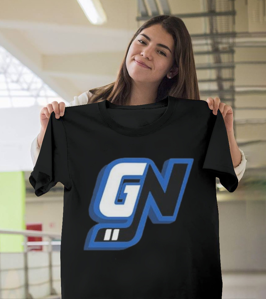 Game Notes GN Initials Blue Black T-Shirt