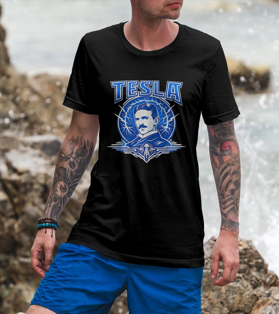 Tesla Master Of Lightning Nikola Leading Electrical Innovations T-Shirt