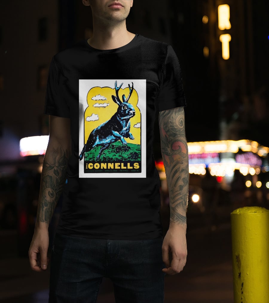 The Connells April 11 2026 The Pyrle Greensboro NC With Bass Battery Jackalope T-Shirt