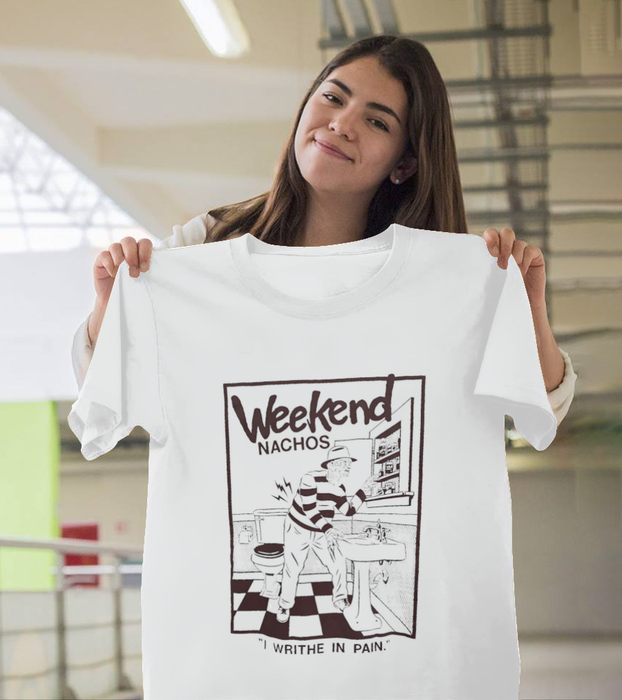 Freddy Krueger Weekend Nachos I Writhe In Pain Pizza Horror Scene T-Shirt
