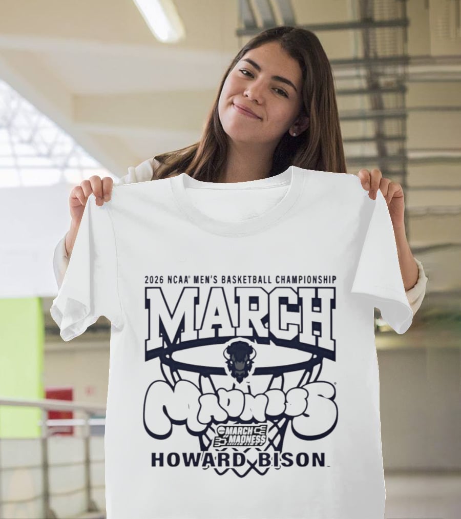 2026 NCAA Men's Basketball Championship March Madness Howard Bison T-Shirt
