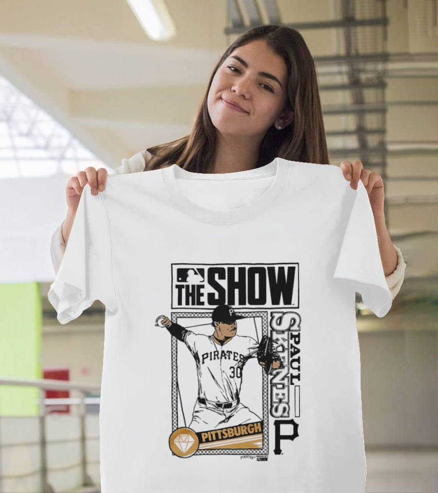 Pittsburgh MLB The Show Paul Skenes 30 Caricature T-Shirt