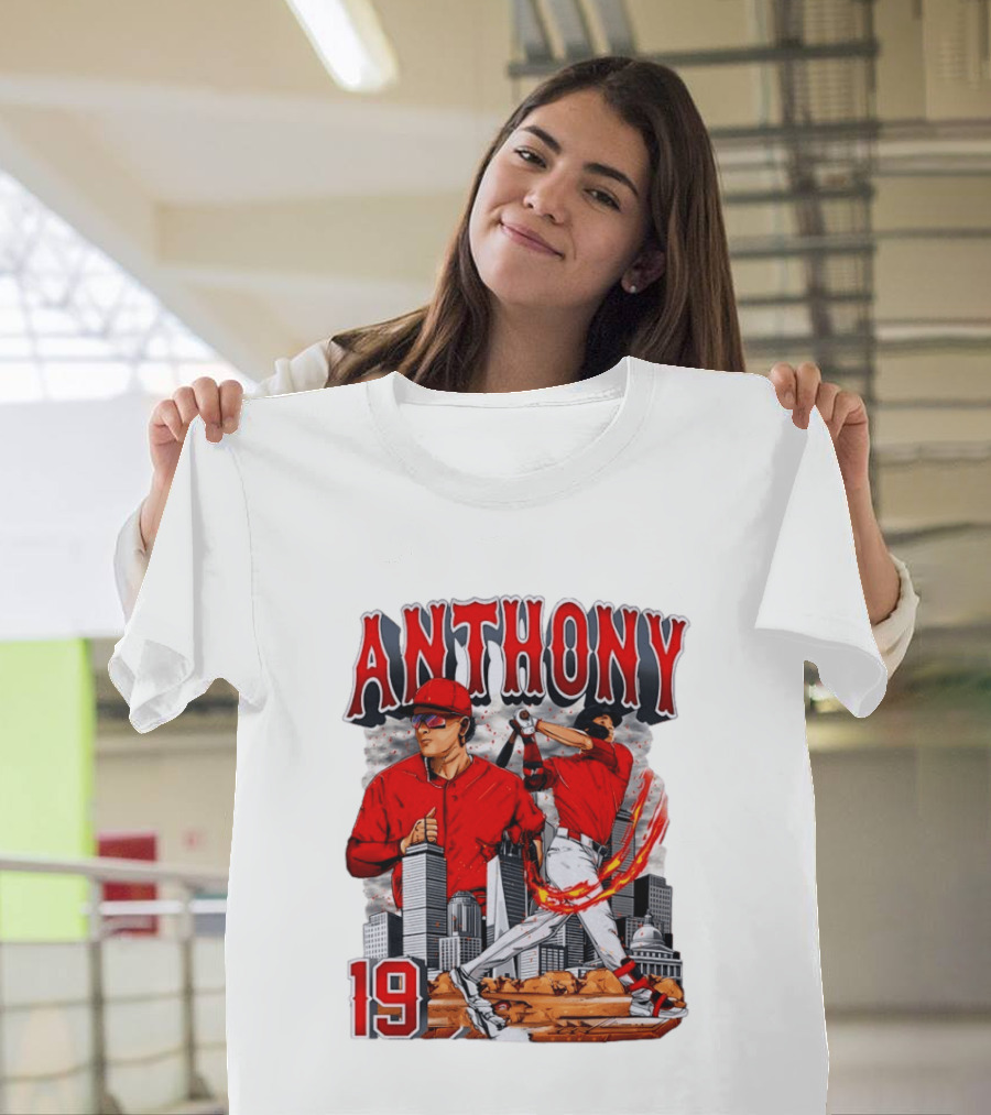 Anthony 19 Boston Red Sox 2026 City Skyline Baseball T-Shirt