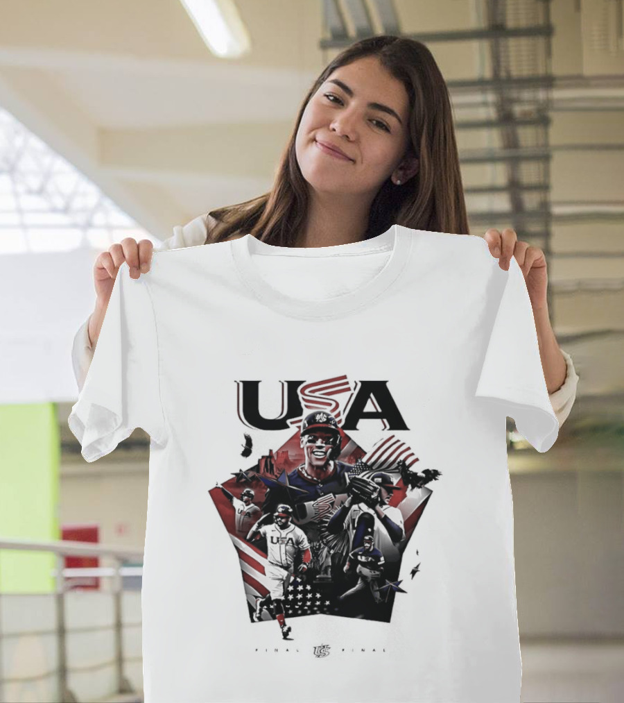 USA Baseball Team Final Third Straight Time Champion T-Shirt