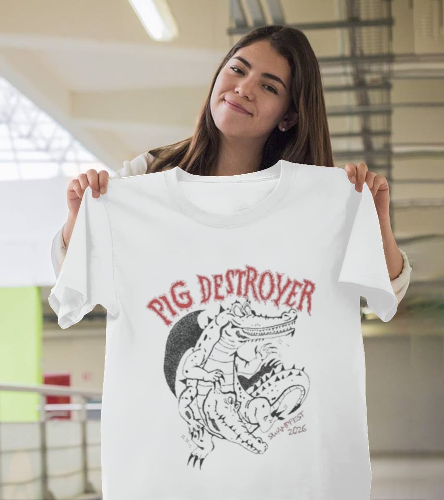 Pig Destroyer Swampfest Alligator T-Shirt