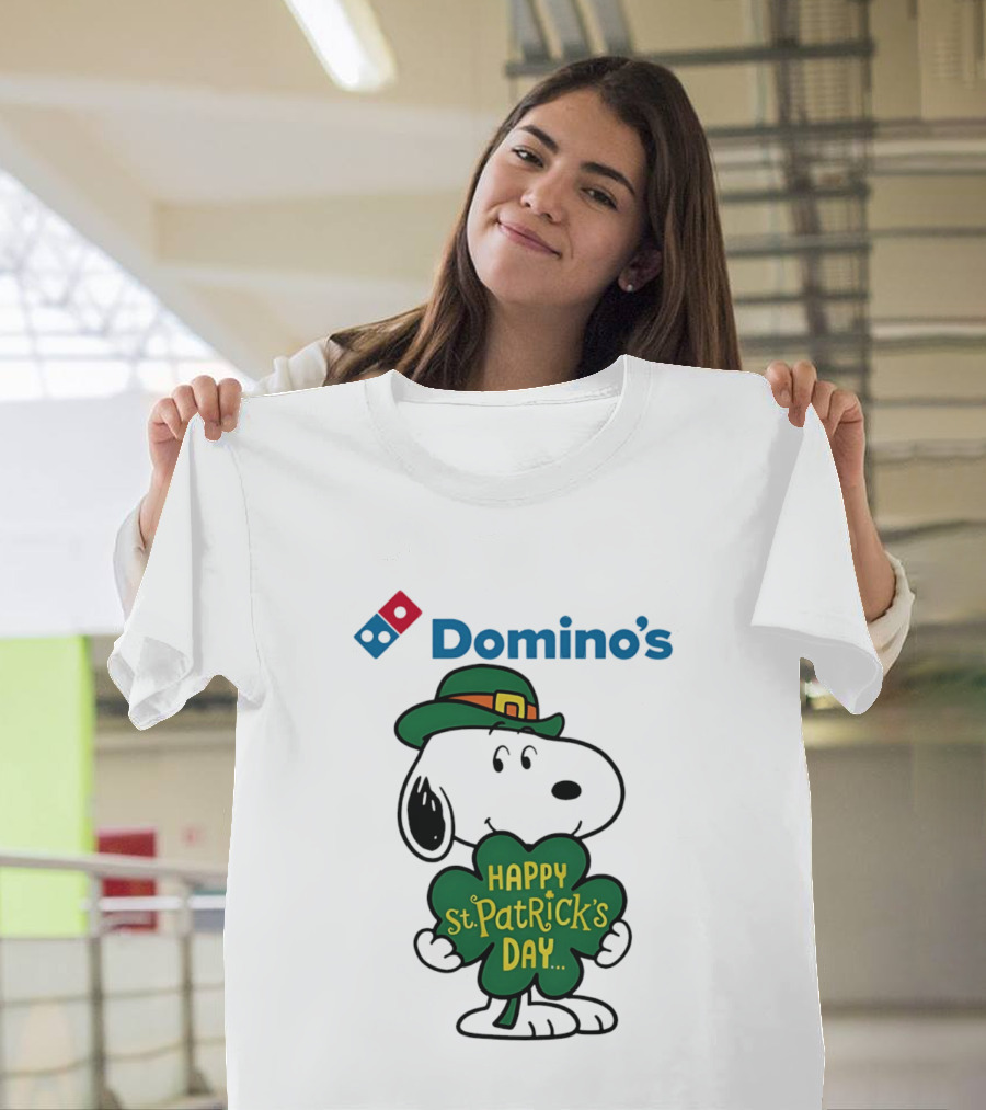 Domino's Snoopy Happy St. Patrick's Day 2026 Collaboration T-Shirt