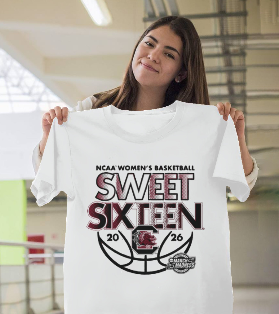 NCAA Women's Basketball South Carolina Sweet Sixteen 2026 T-Shirt