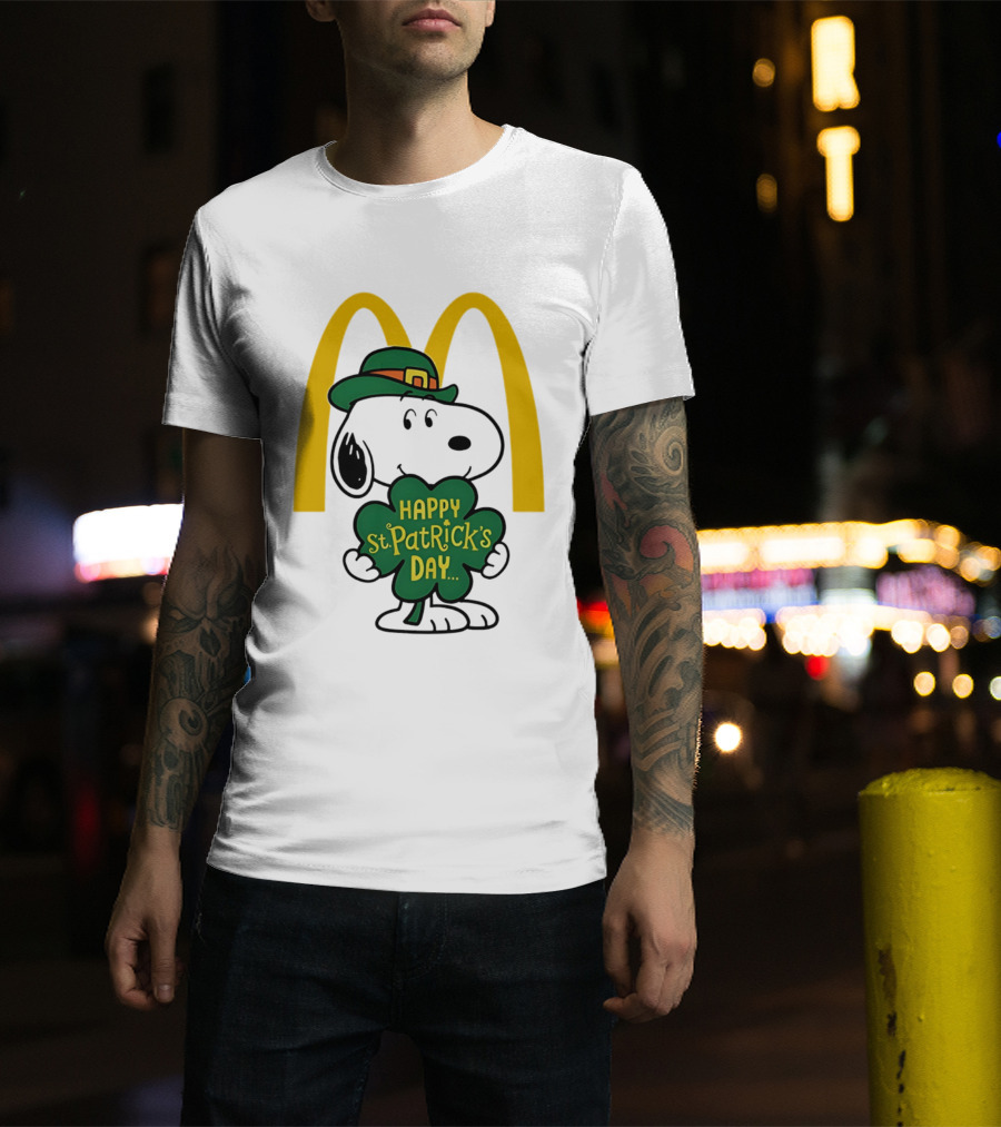 McDonald's Snoopy Happy St. Patrick's Day 2026 Collaboration T-Shirt