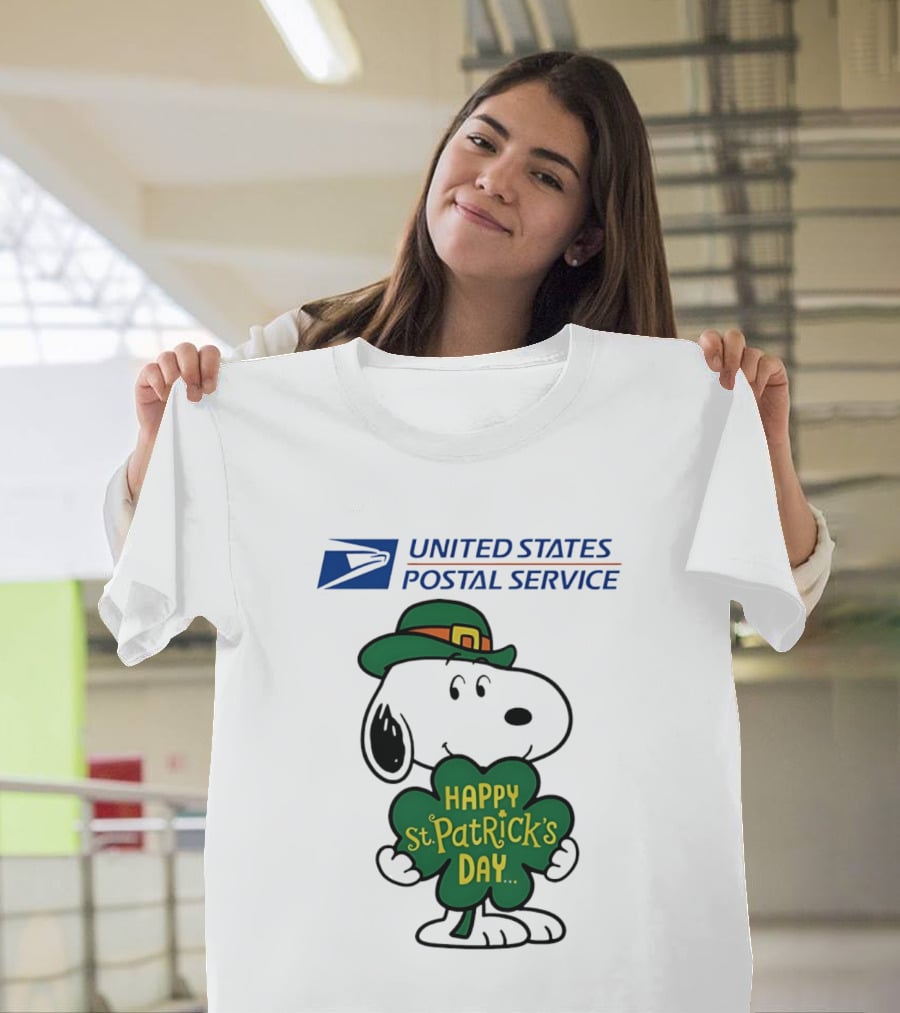 United States Postal Service Snoopy Happy St. Patrick's Day 2026 T-Shirt