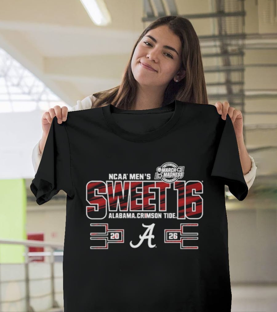 NCAA Men's Alabama Crimson Tide Sweet 16 2023 T-Shirt