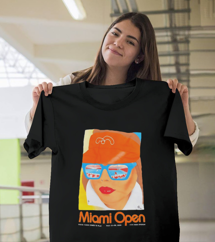 Miami Open Where Tennis Comes To Play Retro Tennis Fashion T-Shirt