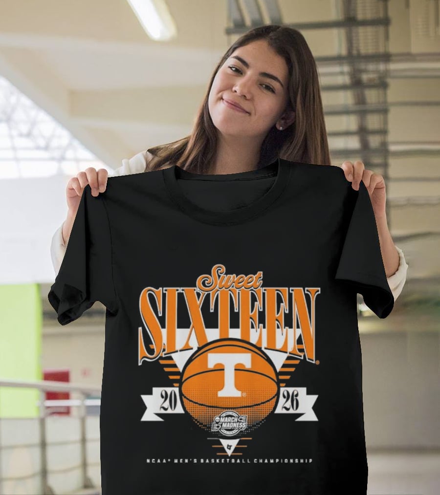 Sweet Sixteen Tennessee Volunteers MBB 2026 Basketball Celebration T-Shirt