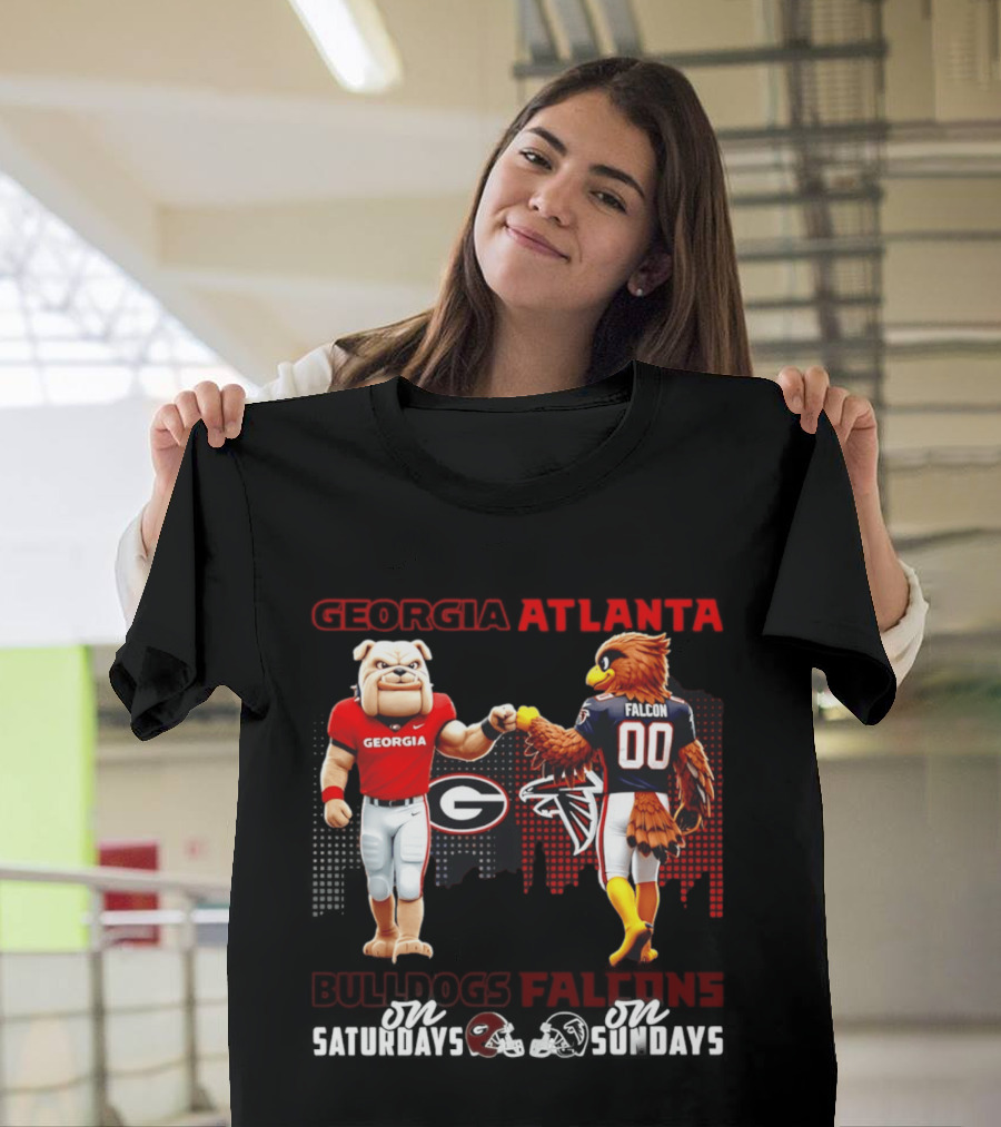 Georgia Atlanta Bulldogs Falcons Saturdays Sundays T-Shirt