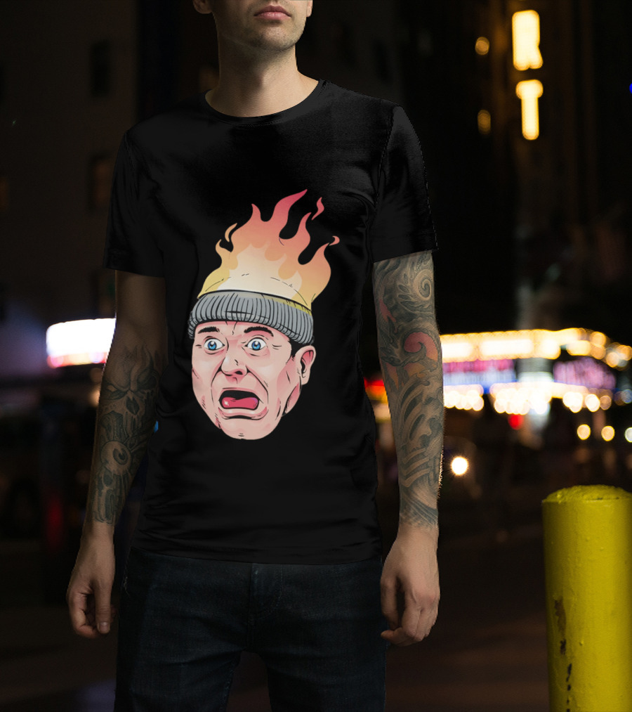 Home Alone Harry Head On Fire Meme T-Shirt