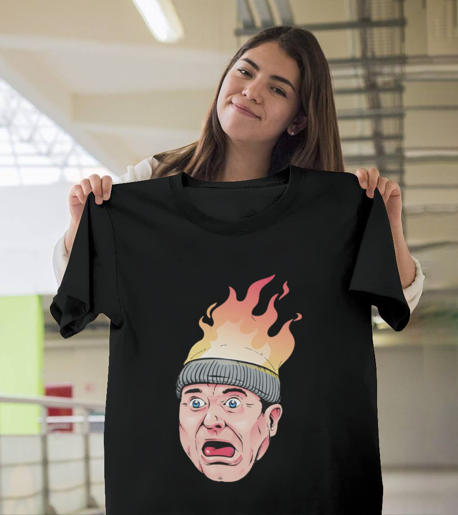 Home Alone Harry Head On Fire Meme T-Shirt
