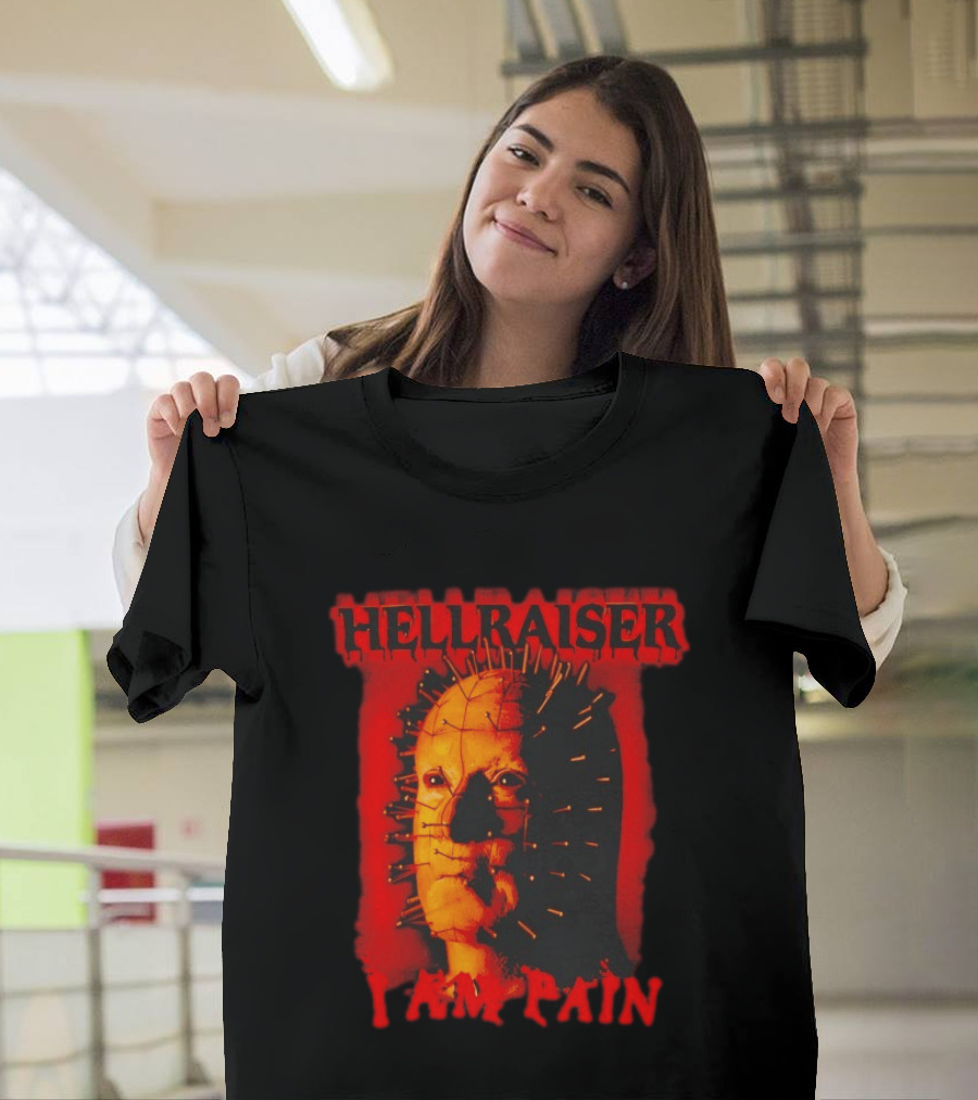 Hellraiser I Am Pain Pinhead Horror Movie T-Shirt