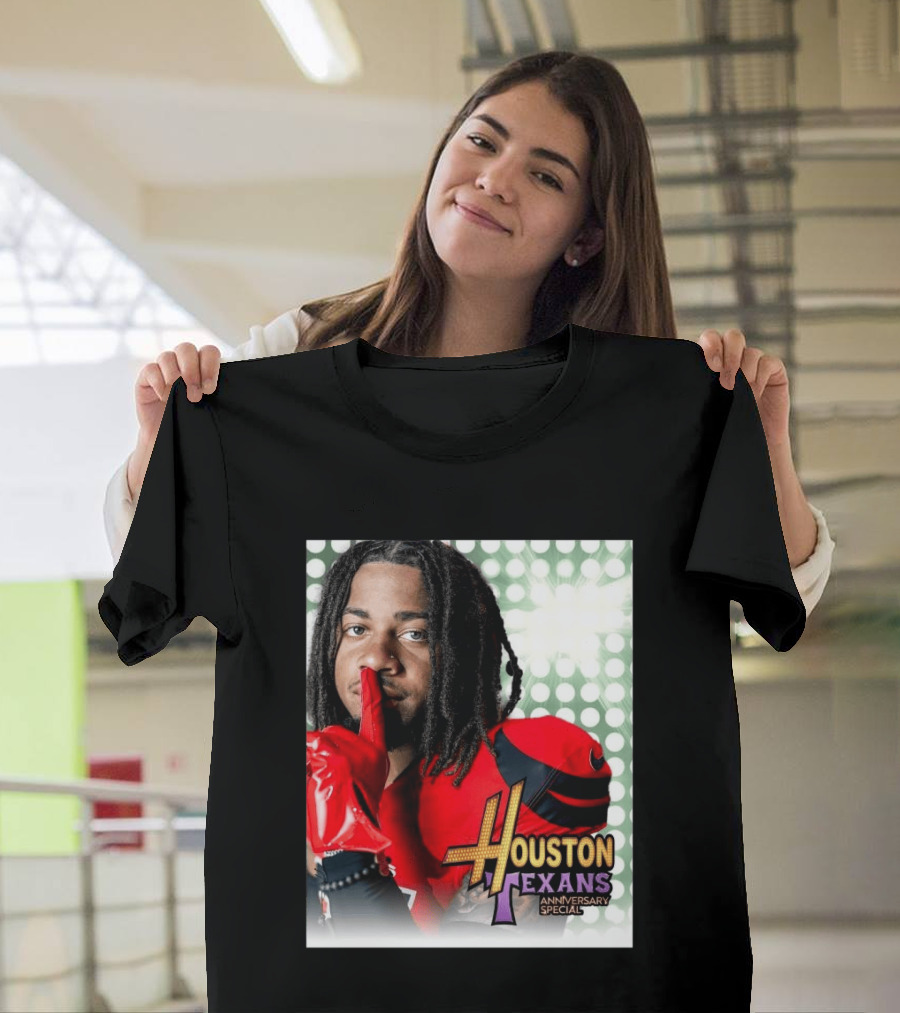 Houston Texans Anniversary Specials Stefon Diggs Hannah Montana 20th Celebration T-Shirt