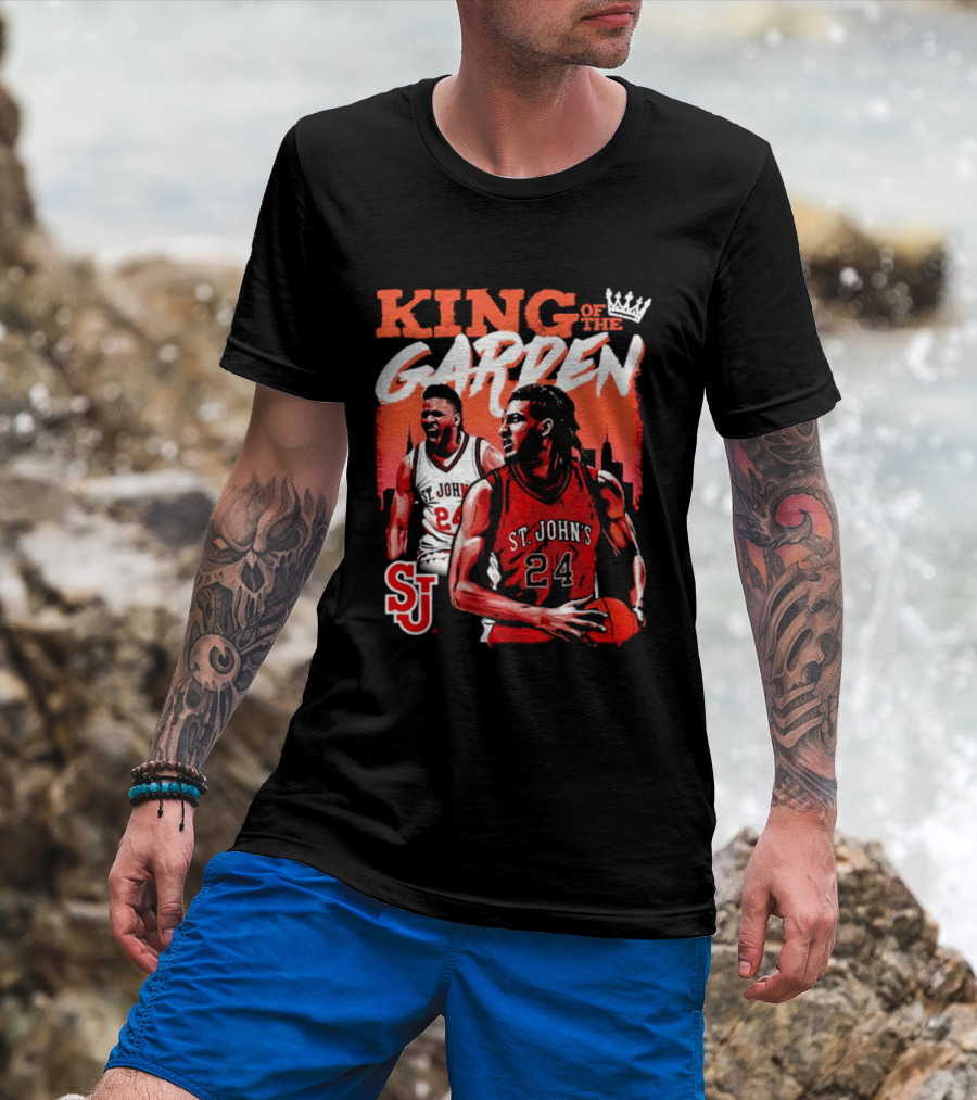 Zuby Ejiofor St. John's Red Storm 24 King Of The Garden T-Shirt