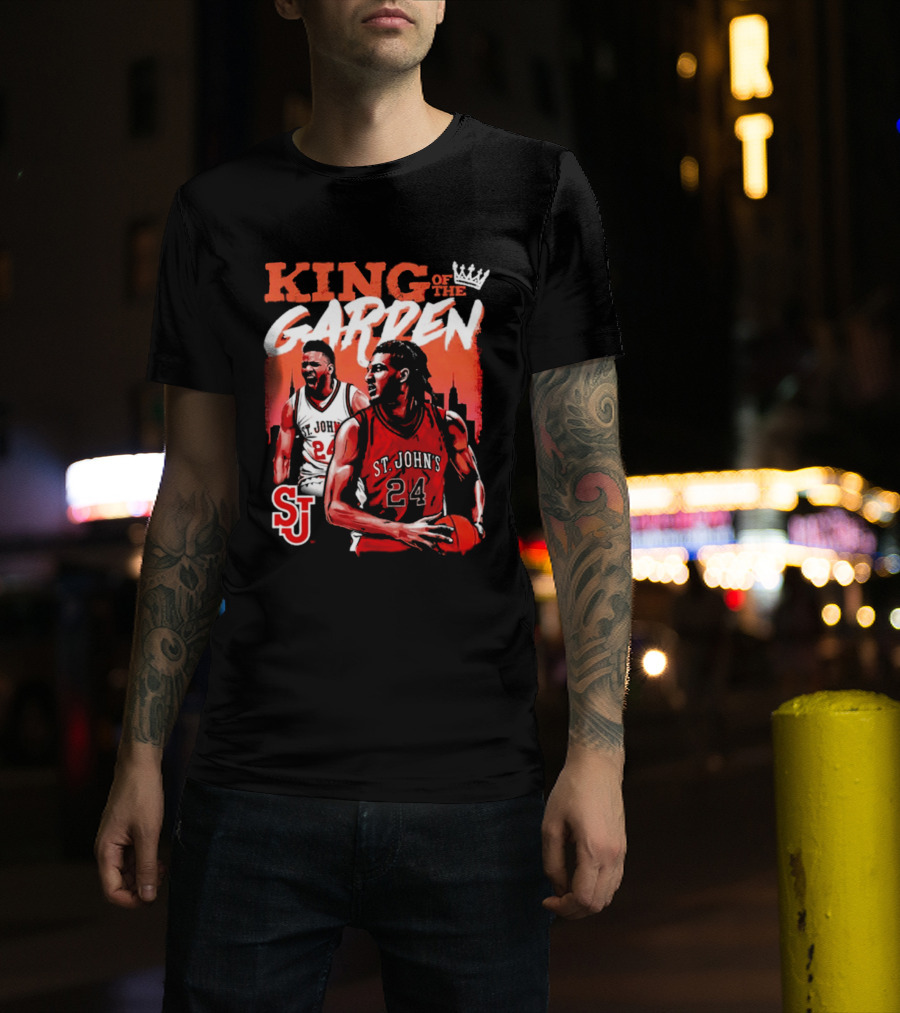 Zuby Ejiofor St. John's Red Storm 24 King Of The Garden T-Shirt