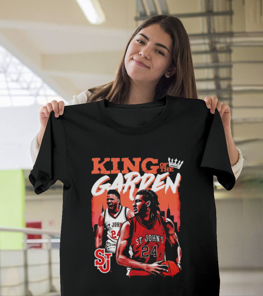 Zuby Ejiofor St. John's Red Storm 24 King Of The Garden T-Shirt