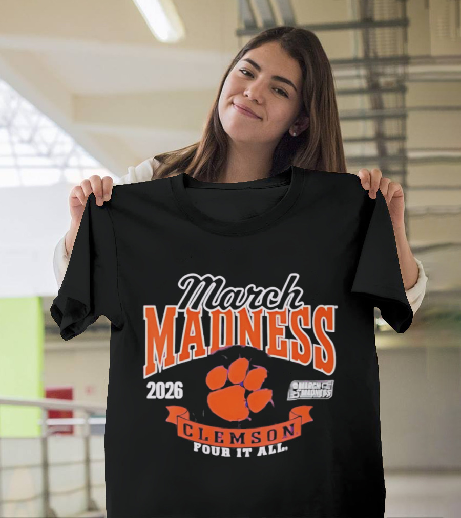 Clemson March Madness 2026 NCAA Women's Basketball Four It All T-Shirt