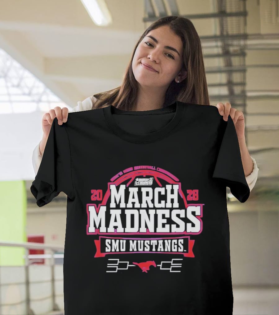 SMU Mustangs 2026 NCAA Women's Basketball March Madness Four It All T-Shirt