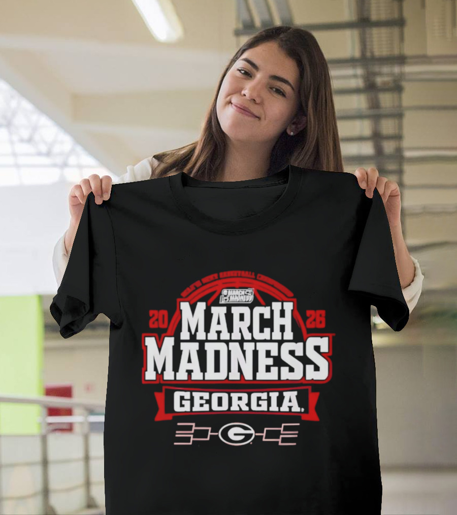 Georgia Bulldogs 2026 NCAA Tournament March Madness Basketball T-Shirt