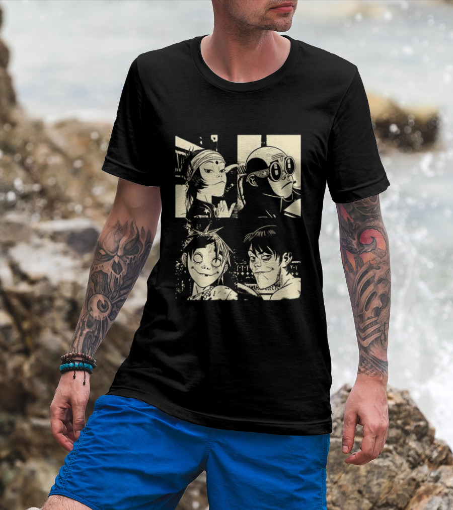 Gorillaz The Mountain Tour 2023 Dates And Locations Vintage Band T-Shirt