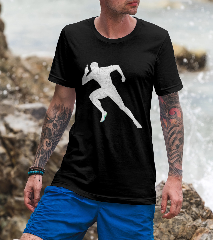 Sprint Athlete Dynamic Pose Running T-Shirt