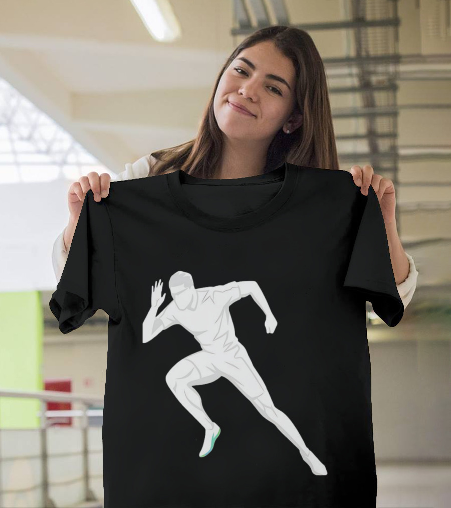 Sprint Athlete Dynamic Pose Running T-Shirt