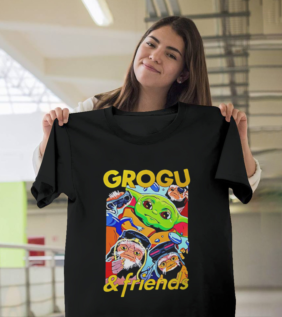 Grogu And Friends Cartoon Adventures Featuring Grogu T-Shirt
