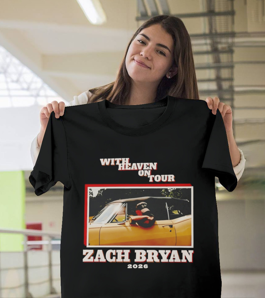 Zach Bryan 2024 Oklahoma Country Music With Heaven On Tour T-Shirt