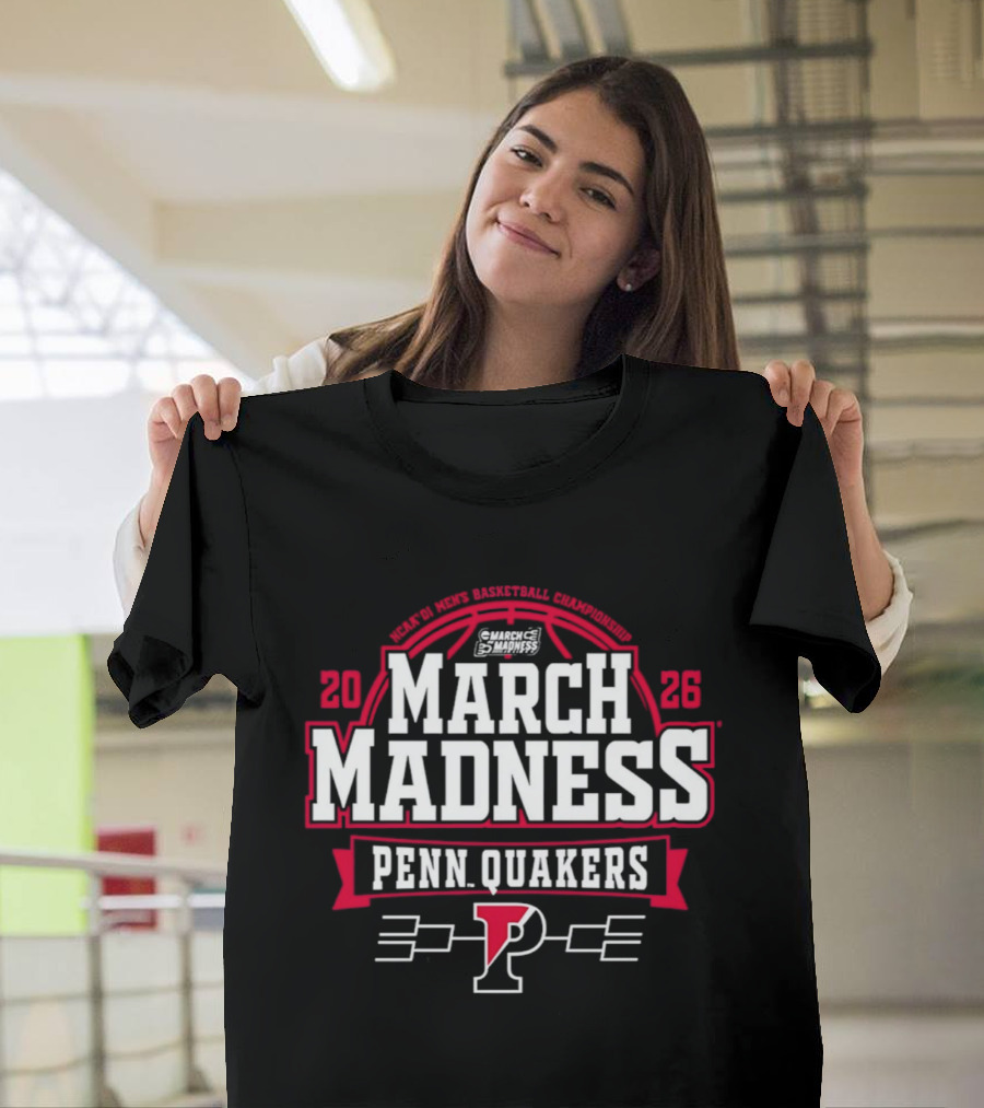 Penn Quakers 2026 NCAA Basketball March Madness T-Shirt
