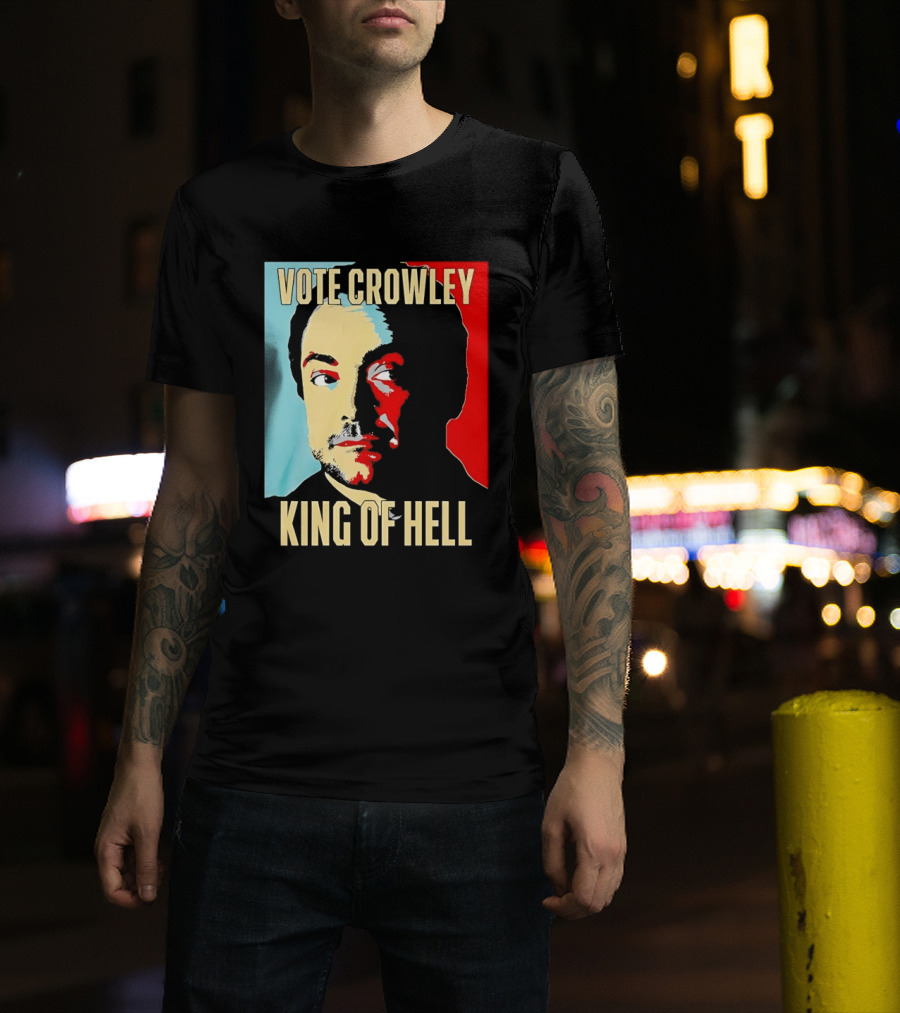 Vote Crowley King Of Hell Supernatural Fan Favorite T-Shirt