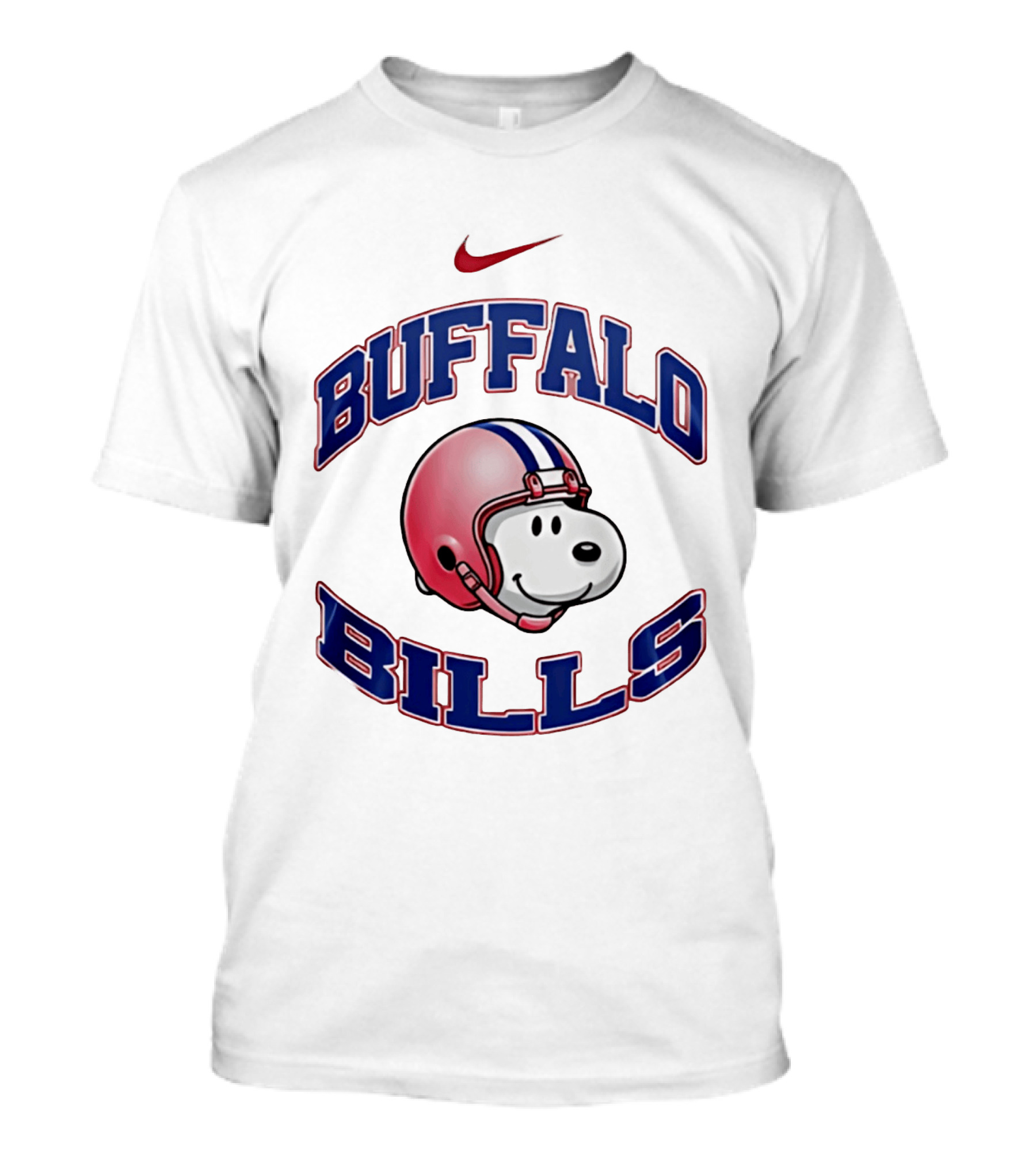Buffalo Bills Snoopy Football 2026 Nike Collaboration T-Shirt
