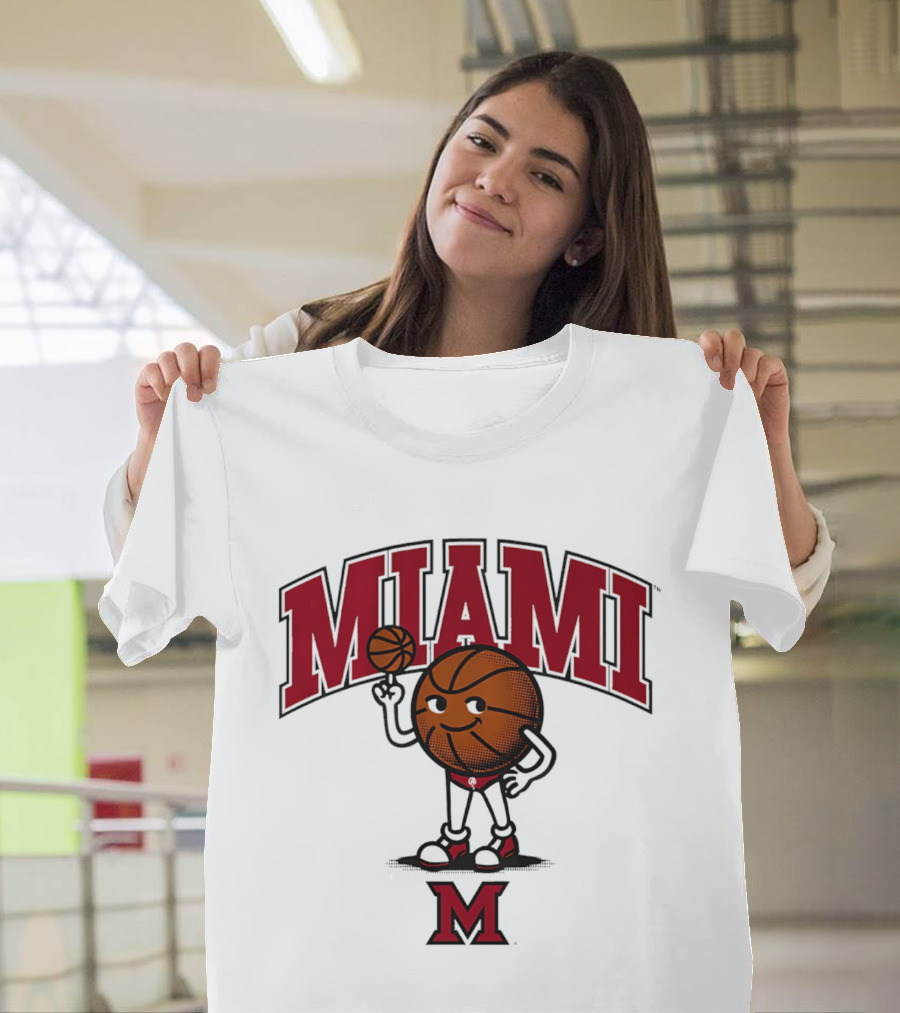 Miami Basketball Cartoon Character 2026 T-Shirt