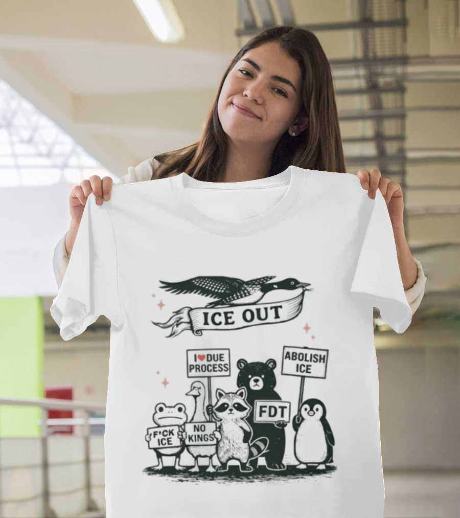 Resistance Ice Out Minnesota Protest Abolish ICE Animal Meme T-Shirt