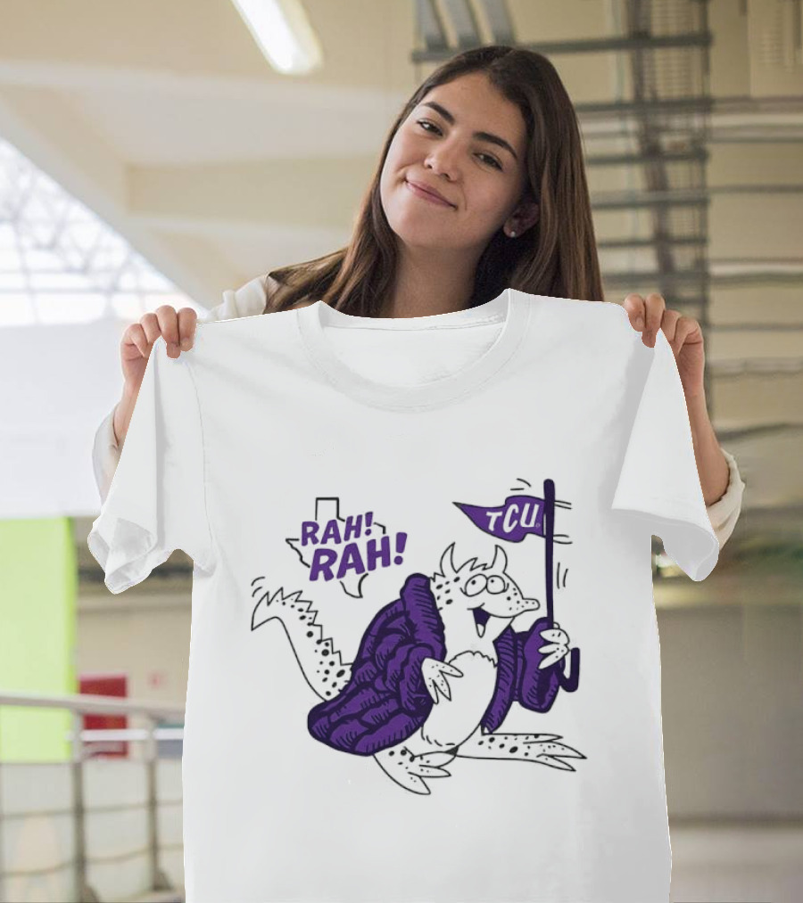 TCU Rah Rah Horned Frog Cheer Flag T-Shirt