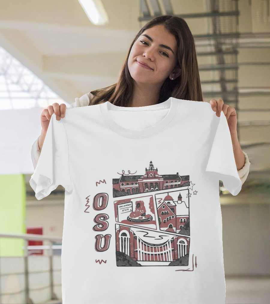 Oklahoma State University Campus Landmarks OSU T-Shirt
