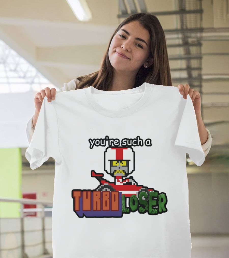 You're Such A Turbo Loser Pixel Art Racing Helmet T-Shirt
