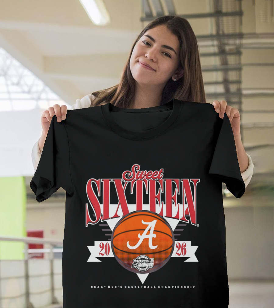 Alabama Crimson Tide 2026 NCAA Men's Basketball Sweet Sixteen Championship T-Shirt
