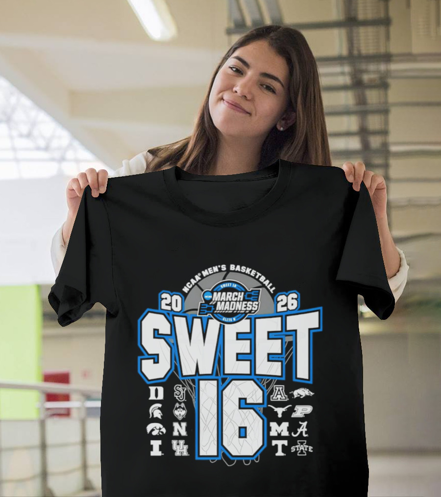 Houston Men's Basketball 2026 Sweet 16 College Teams Victory March Madness T-Shirt