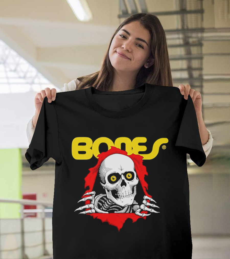 Bones Brigade Powell Peralta Ripper Skeleton Skull T-Shirt