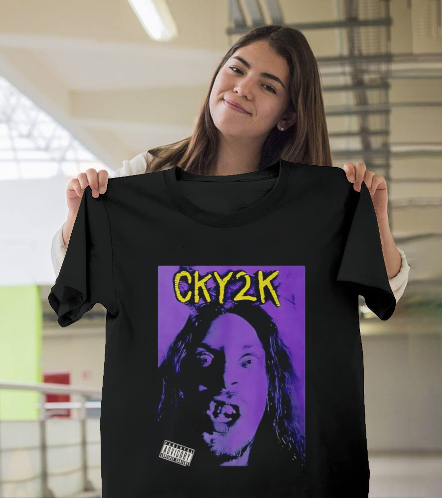 CKY2K Explicit Content Purple Portrait Bam Margera T-Shirt
