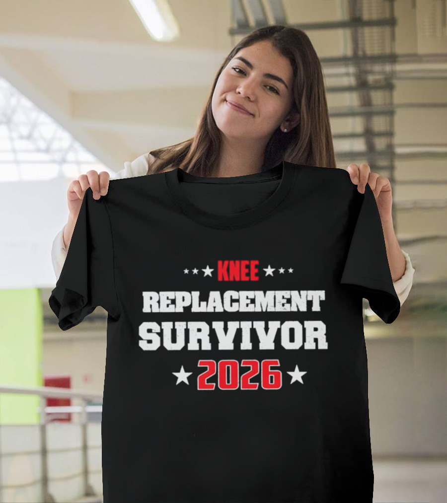 Knee Replacement Survivor 2026 Stars T-Shirt