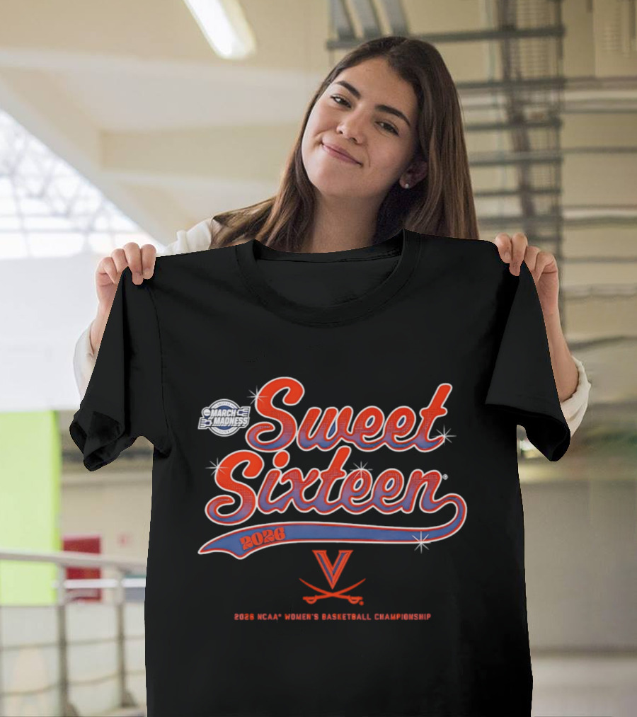 Sweet Sixteen 2026 Virginia Cavaliers NCAA Women's Basketball Championship T-Shirt
