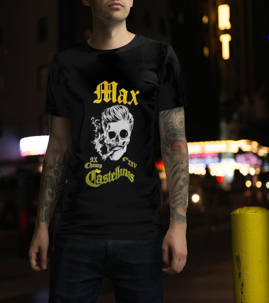 Max Castellanos 9x Champ Shaka Skull T-Shirt