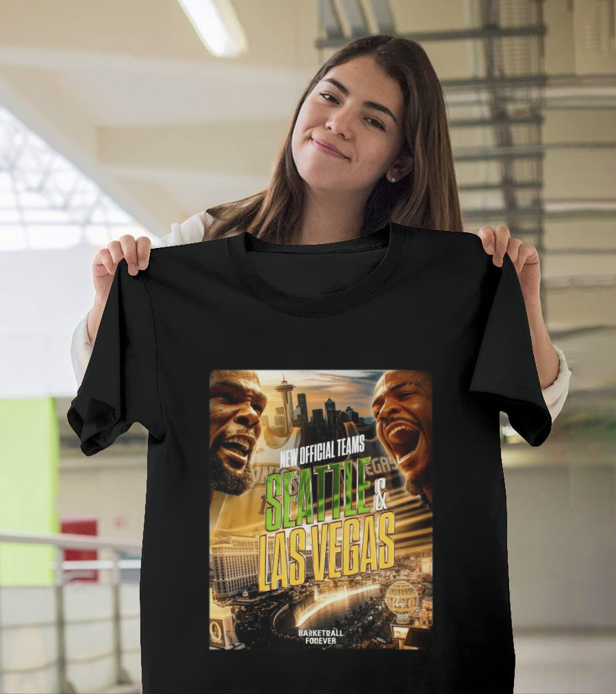 New Official Teams Seattle Las Vegas Basketball Forever 2026 T-Shirt