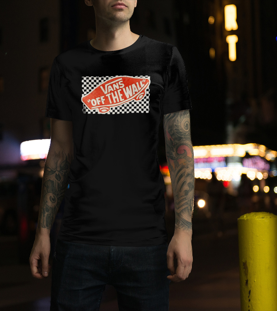 Vans Off The Wall Red Skateboard T-Shirt