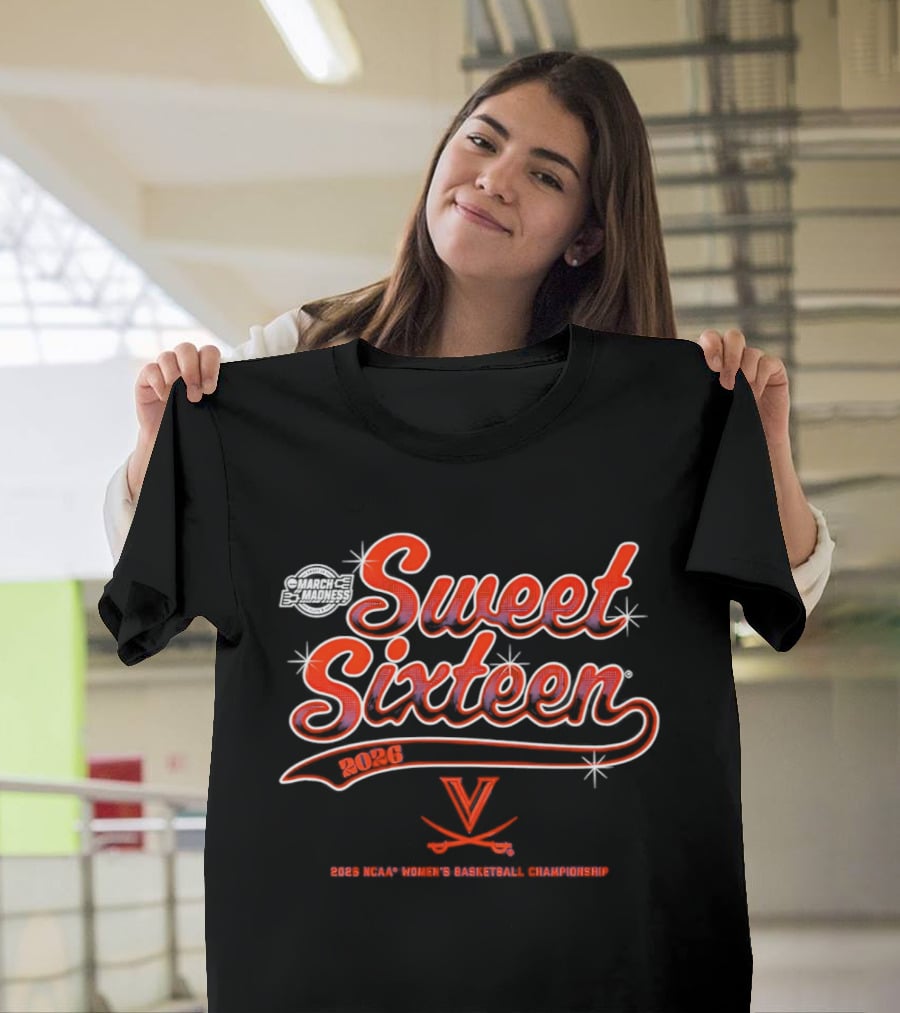 Sweet Sixteen 2026 NCAA Women's Basketball Champions Virginia Cavaliers T-Shirt